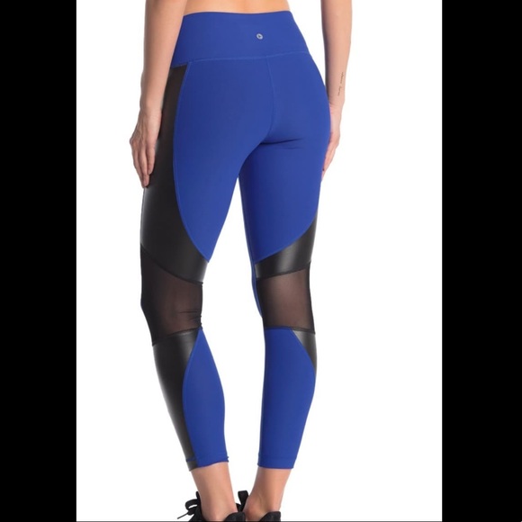 90 Degree by Reflex blue crop leggings size L - Picture 8 of 9